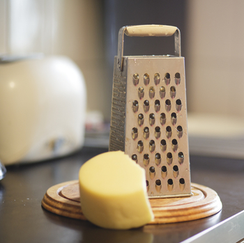 This cheese grater has helped make shredding cheese so much easier