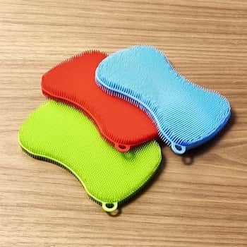 Nylon Green Dishwashing Scrubber, For Cleaning, Pad